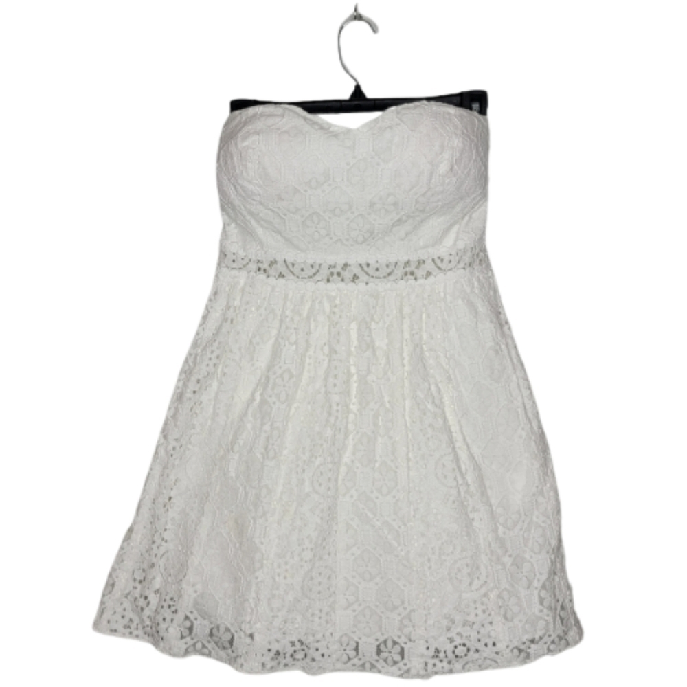 Lilly Pulitzer White Strapless Lace Dress - Picture 6 of 12